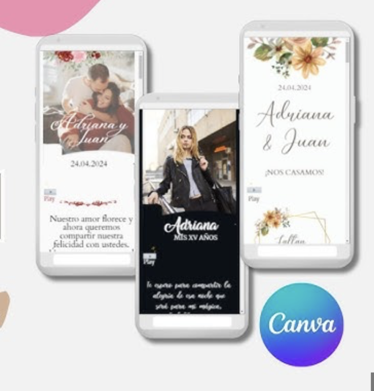 90 Plantillas Web Editables en Canva